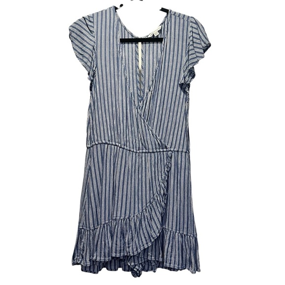 American Eagle Outfitters Black‎ and White Asymmetrical Ruffled Sundress - Picture 2 of 7